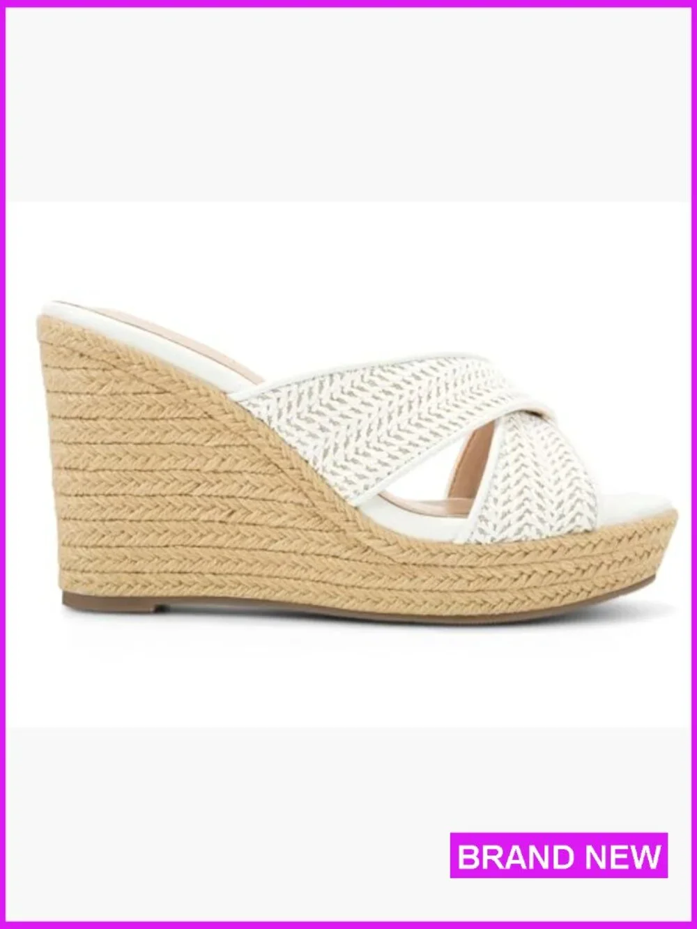 Woven Raffia Wedge Platform Sandals Espadrilles Summer Boho Slingback Heels